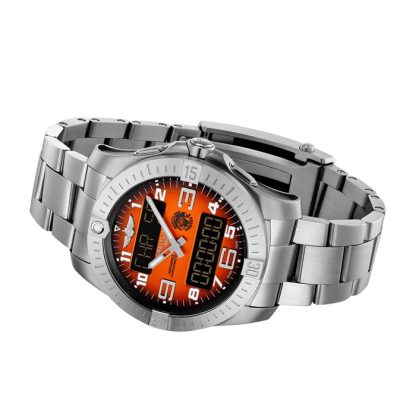 Breitling Aerospace B70 Orbiter 25° Anniversario 43mm Uomo Orologio Arancione Titanio EB70101A1O1E1 - immagine 4