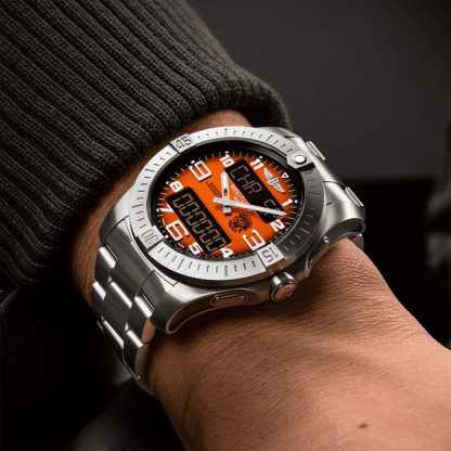 Breitling Aerospace B70 Orbiter 25° Anniversario 43mm Uomo Orologio Arancione Titanio EB70101A1O1E1 - immagine 5