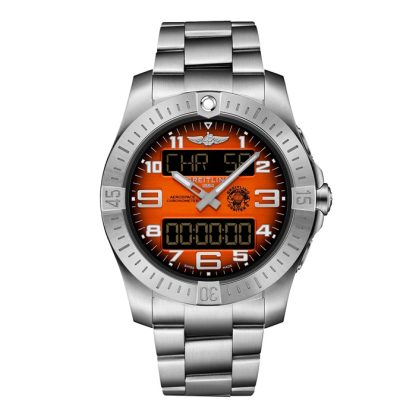 Breitling Aerospace B70 Orbiter 25° Anniversario 43mm Uomo Orologio Arancione Titanio EB70101A1O1E1