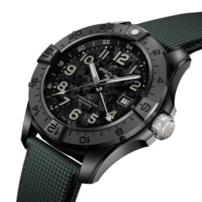 Breitling Avenger Automatic 44 mm Night Mission Orologio da uomo in pelle verde S32320101B1X1 - immagine 2