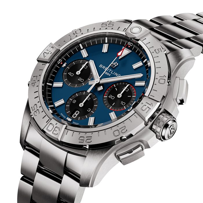 Breitling Avenger B01 Cronografo 42 Orologio da uomo in acciaio inossidabile blu AB0146101C1A1 - immagine 2