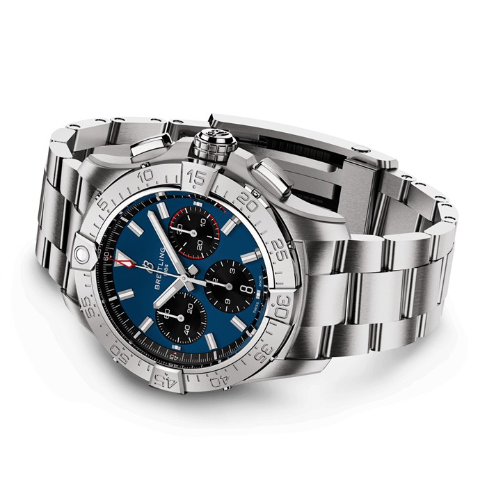 Breitling Avenger B01 Cronografo 42 Orologio da uomo in acciaio inossidabile blu AB0146101C1A1 - immagine 3