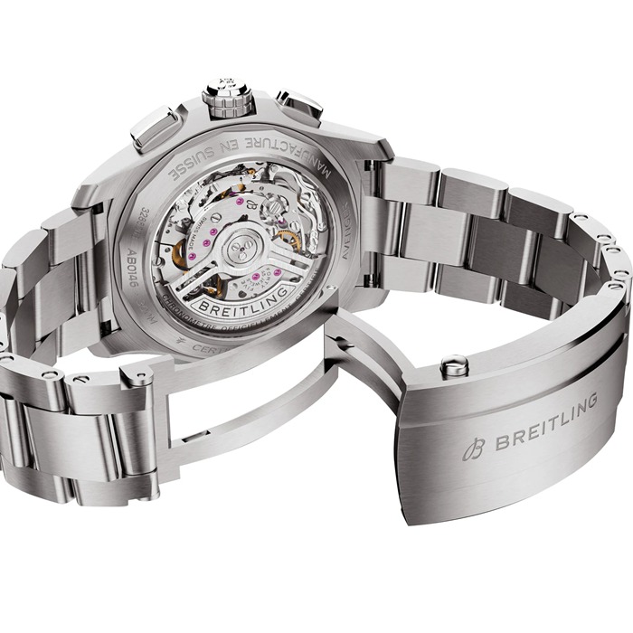 Breitling Avenger B01 Cronografo 42 Orologio da uomo in acciaio inossidabile blu AB0146101C1A1 - immagine 5