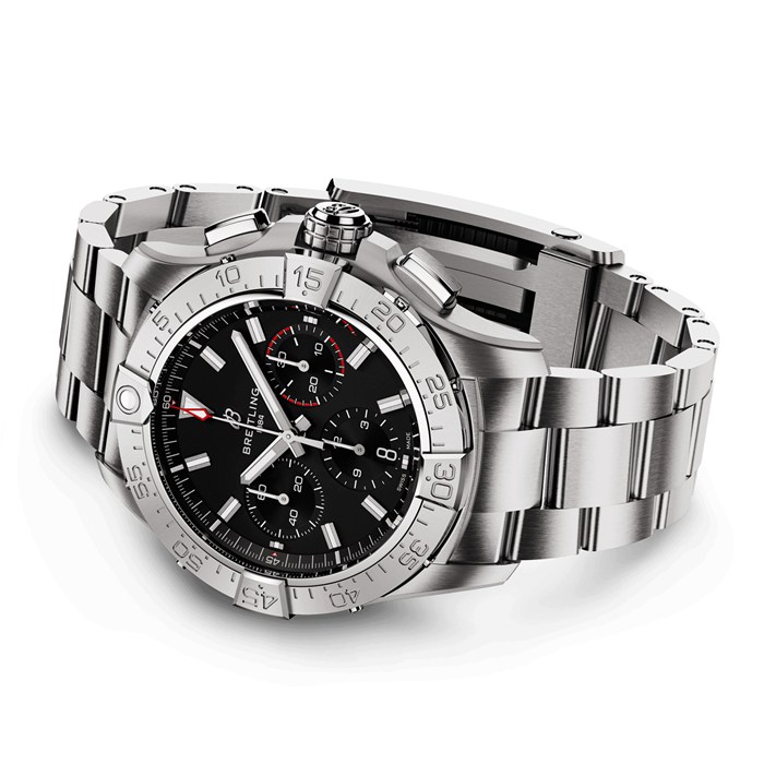 Breitling Avenger B01 Cronografo 42 Orologio da uomo in acciaio inossidabile nero AB0146101B1A1 - immagine 3