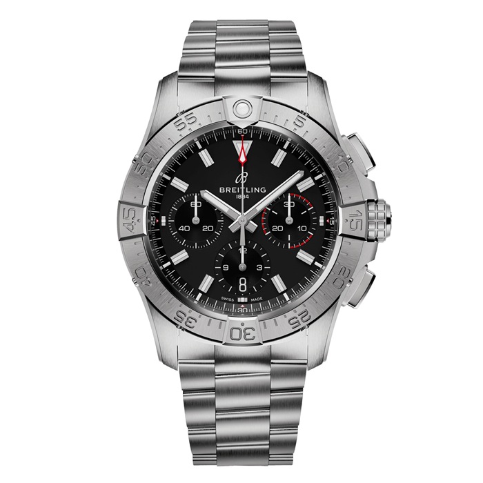 Breitling Avenger B01 Cronografo 42 Orologio da uomo in acciaio inossidabile nero AB0146101B1A1