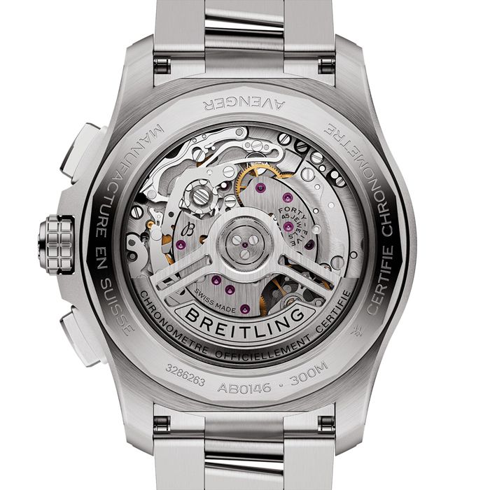 Breitling Avenger B01 Cronografo 42 Orologio da uomo in acciaio inossidabile verde AB0146101L1A1 - immagine 4