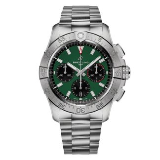 Breitling Avenger B01 Cronografo 42 Orologio da uomo in acciaio inossidabile verde AB0146101L1A1