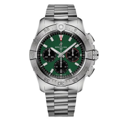 Breitling Avenger B01 Cronografo 42 Orologio da uomo in acciaio inossidabile verde AB0146101L1A1