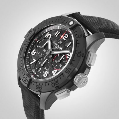 Breitling Avenger B01 Cronografo 44mm Night Mission Orologio Uomo Nero SB0147101B1X1 - immagine 5