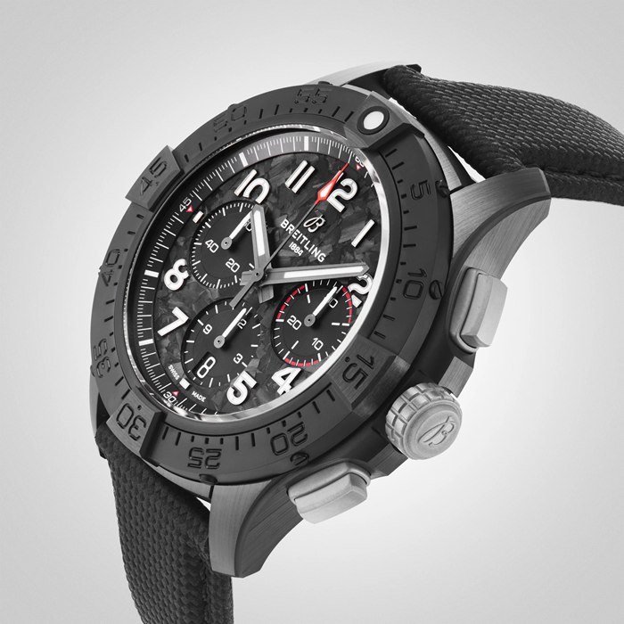 Breitling Avenger B01 Cronografo 44mm Night Mission Orologio Uomo Nero SB0147101B1X1 - immagine 5