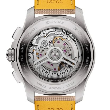 Breitling Avenger B01 Cronografo 44mm Orologio Uomo Pelle Beige AB0147101A1X1 - immagine 2