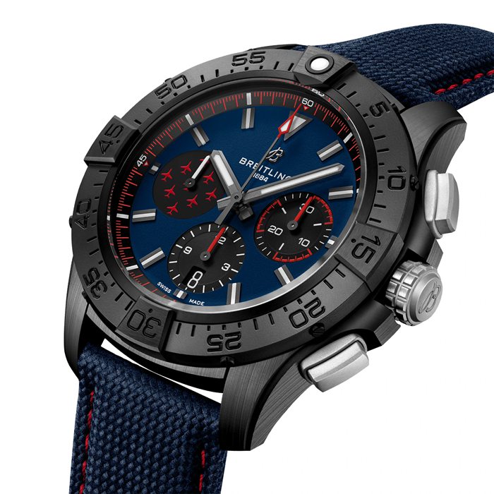 Breitling Avenger B01 Cronografo Frecce Rosse 44mm Orologio Uomo Blu SB01475A1C1X1 - immagine 3