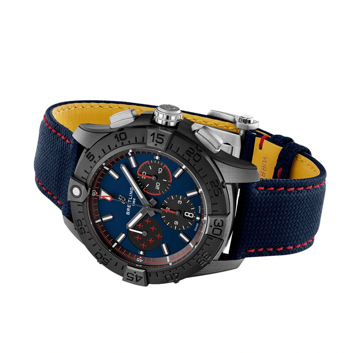 Breitling Avenger B01 Cronografo Frecce Rosse 44mm Orologio Uomo Blu SB01475A1C1X1 - immagine 4