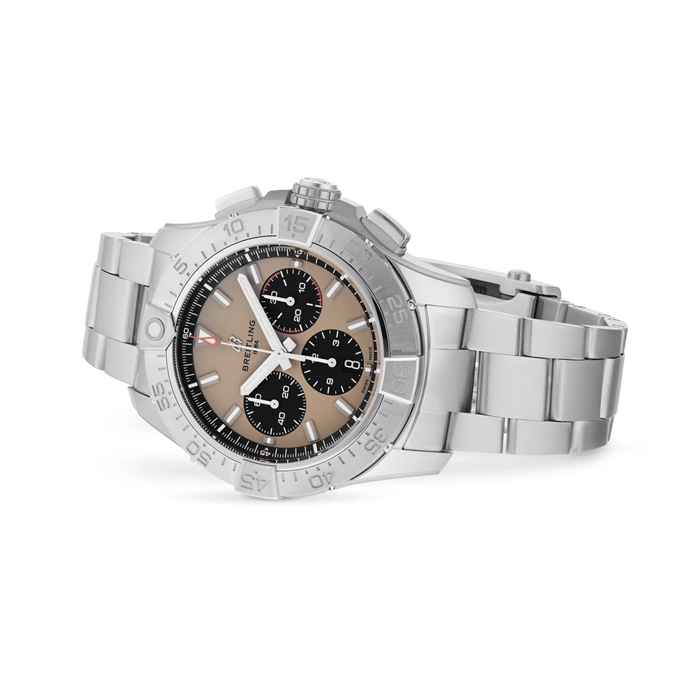Breitling Avenger Cronografo B01 44mm Orologio Uomo Beige Acciaio Inox AB0147101A1A1 - immagine 3