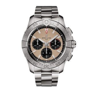 Breitling Avenger Cronografo B01 44mm Orologio Uomo Beige Acciaio Inox AB0147101A1A1