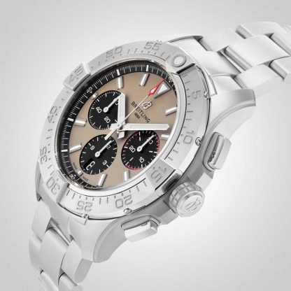 Breitling Avenger Cronografo B01 44mm Orologio Uomo Beige Acciaio Inox AB0147101A1A1 - immagine 5