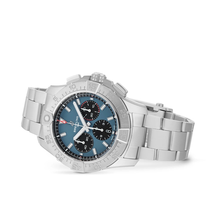 Breitling Avenger Cronografo B01 44mm Orologio Uomo Blu Acciaio Inox AB0147101C1A1 - immagine 3