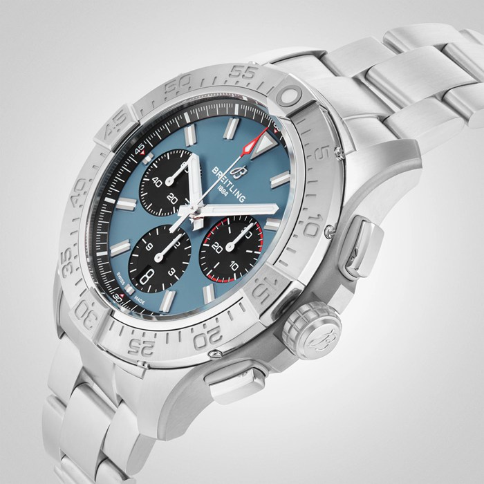 Breitling Avenger Cronografo B01 44mm Orologio Uomo Blu Acciaio Inox AB0147101C1A1 - immagine 5