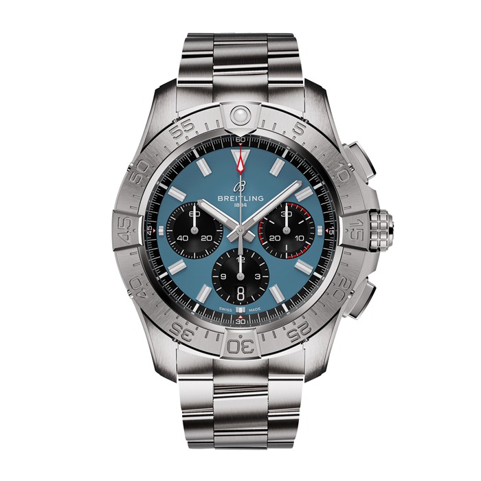Breitling Avenger Cronografo B01 44mm Orologio Uomo Blu Acciaio Inox AB0147101C1A1