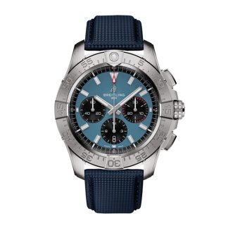 Breitling Avenger Cronografo B01 44mm Orologio Uomo Pelle Blu AB0147101C1X1