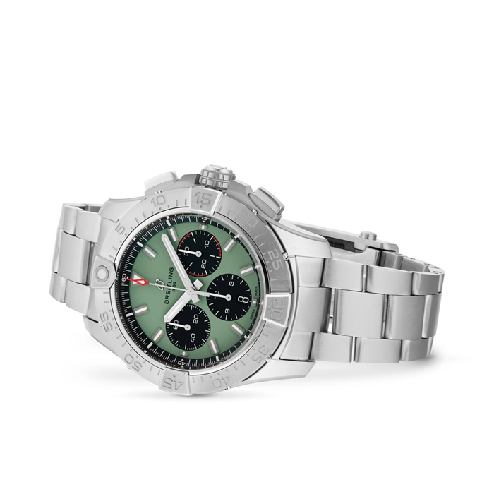 Breitling Avenger Cronografo B01 44mm Orologio Uomo Verde Acciaio Inox AB0147101L1A1 - immagine 3