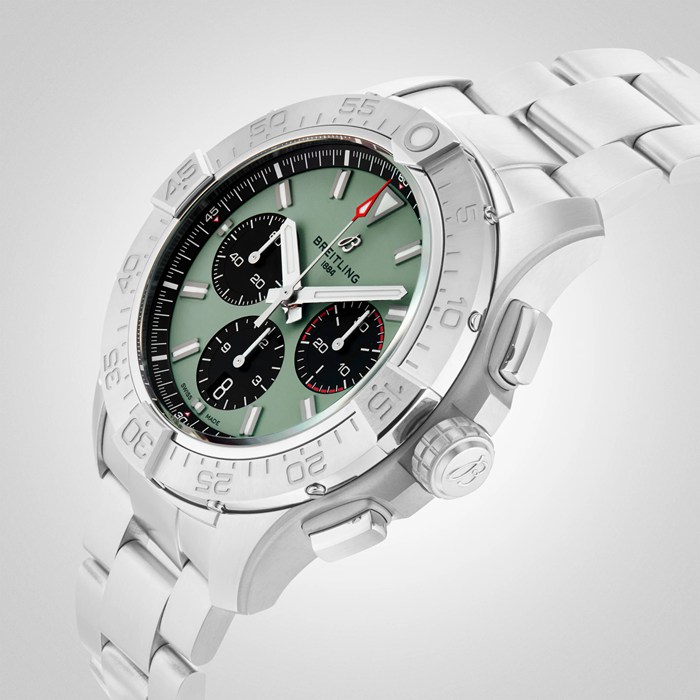 Breitling Avenger Cronografo B01 44mm Orologio Uomo Verde Acciaio Inox AB0147101L1A1 - immagine 5