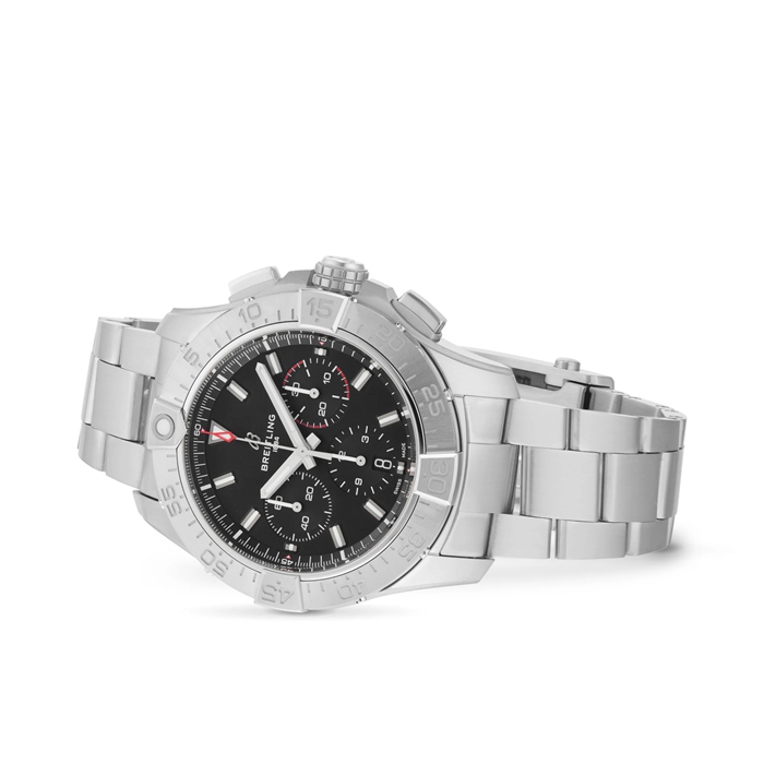 Breitling Avenger Cronografo B01 44mm Orologio da uomo in acciaio inossidabile nero AB0147101B1A1 - immagine 3