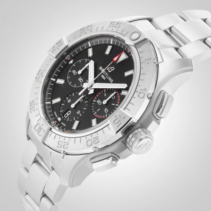 Breitling Avenger Cronografo B01 44mm Orologio da uomo in acciaio inossidabile nero AB0147101B1A1 - immagine 5