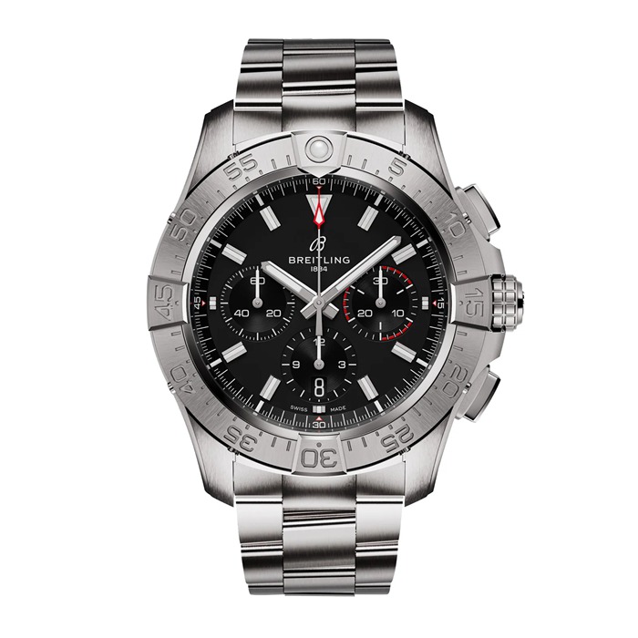 Breitling Avenger Cronografo B01 44mm Orologio da uomo in acciaio inossidabile nero AB0147101B1A1
