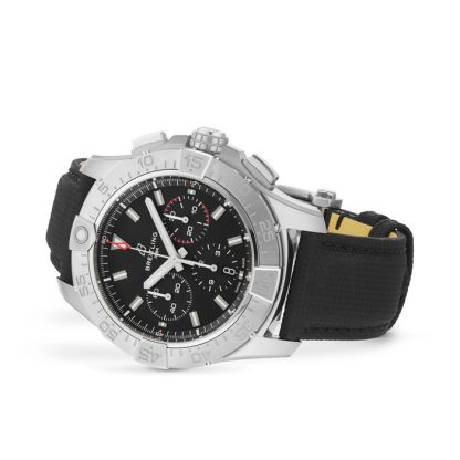 Breitling Avenger Cronografo B01 44mm Orologio da uomo in pelle nera AB0147101B1X1 - immagine 3