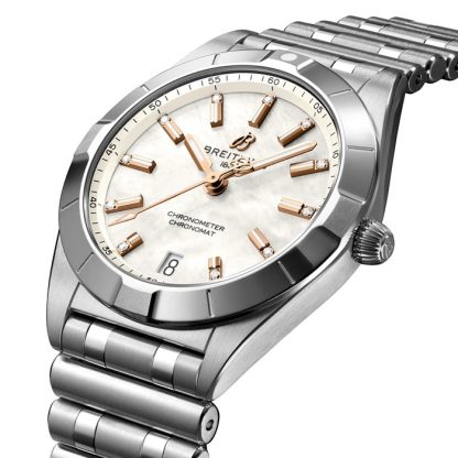 Breitling Chronomat 32 Orologio in acciaio inossidabile Madreperla A77310101A4A1 - immagine 2