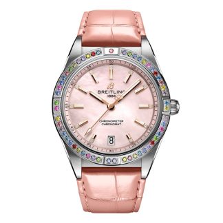 Breitling Chronomat Automatic 36 South Sea Cinturino in pelle rosa Orologio da donna G10380BB1K1P1