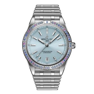 Breitling Chronomat Automatic 36 South Sea Ice Blue Bracciale in acciaio inossidabile Orologio da donna G10380611C1G1