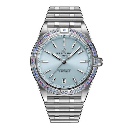 Breitling Chronomat Automatic 36 South Sea Ice Blue Bracciale in acciaio inossidabile Orologio da donna G10380611C1G1