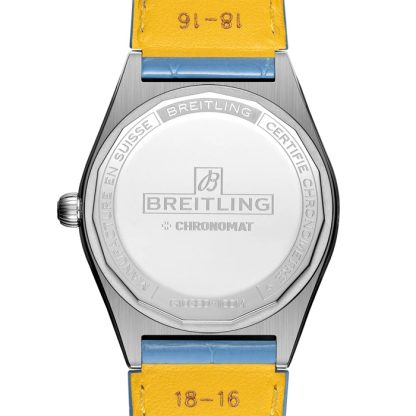 Breitling Chronomat Automatic 36 South Sea Ice Blue Leather Strap Orologio da donna G10380611C1P1 - immagine 2