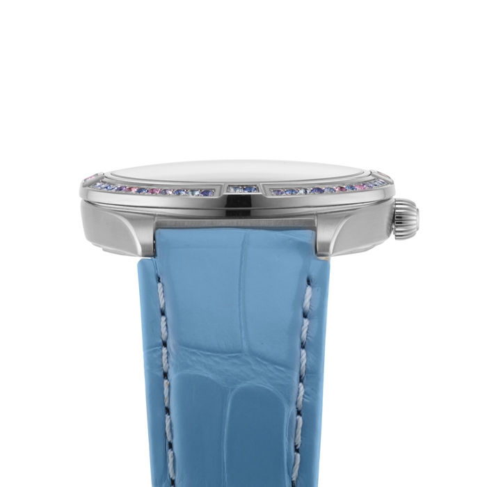 Breitling Chronomat Automatic 36 South Sea Ice Blue Leather Strap Orologio da donna G10380611C1P1 - immagine 5