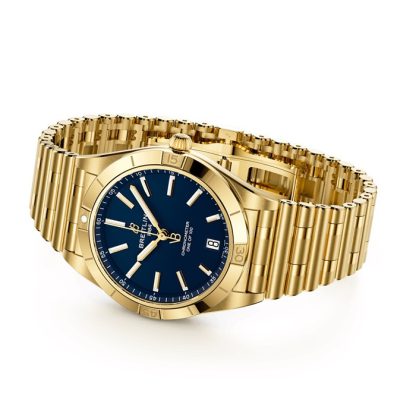Breitling Chronomat Automatic 36mm Victoria Beckham Limited Edition Ladies Watch Midnight Blue Yellow Gold K103801A1C1K1 - immagine 4