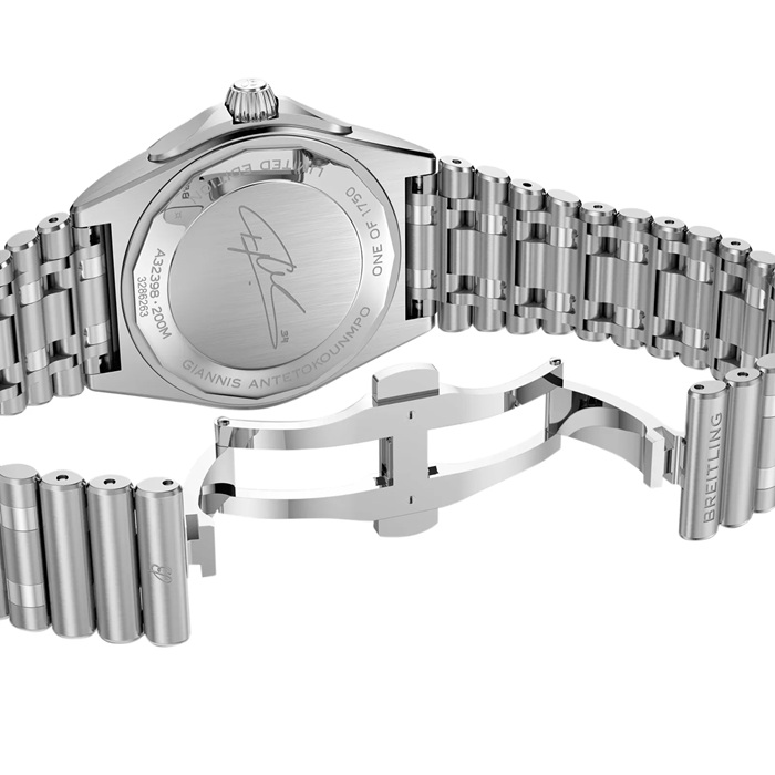 Breitling Chronomat Automatic GMT Giannis Antetokounmpo 40mm Uomo Orologio Verde A32398A11L1A1 - immagine 5