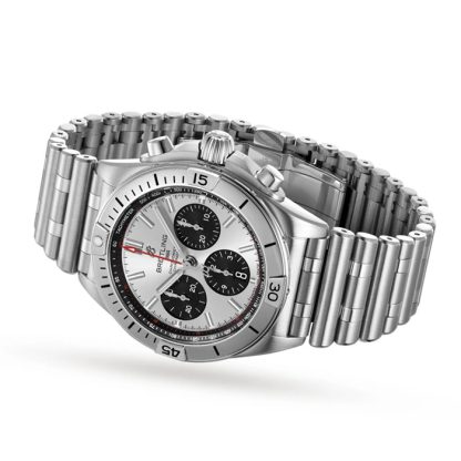 Breitling Chronomat B01 42 Orologio in acciaio inossidabile argento AB0134101G1A1 - immagine 3