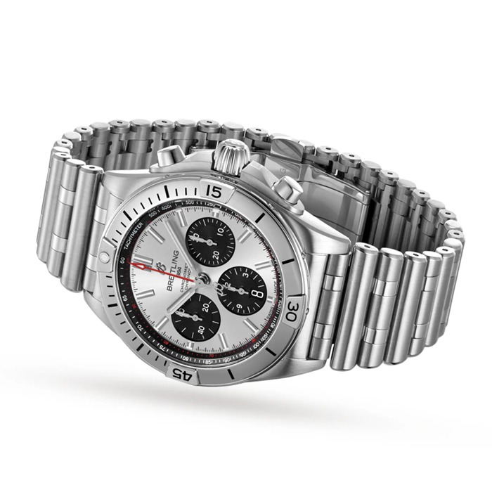 Breitling Chronomat B01 42 Orologio in acciaio inossidabile argento AB0134101G1A1 - immagine 3
