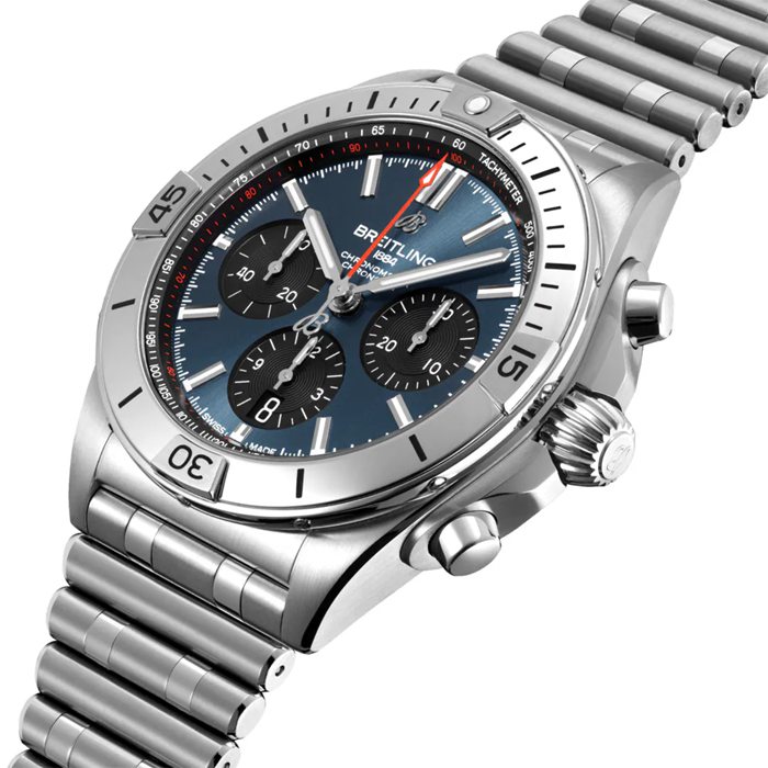 Breitling Chronomat B01 42 Orologio in acciaio inossidabile blu AB0134101C1A1 - immagine 2