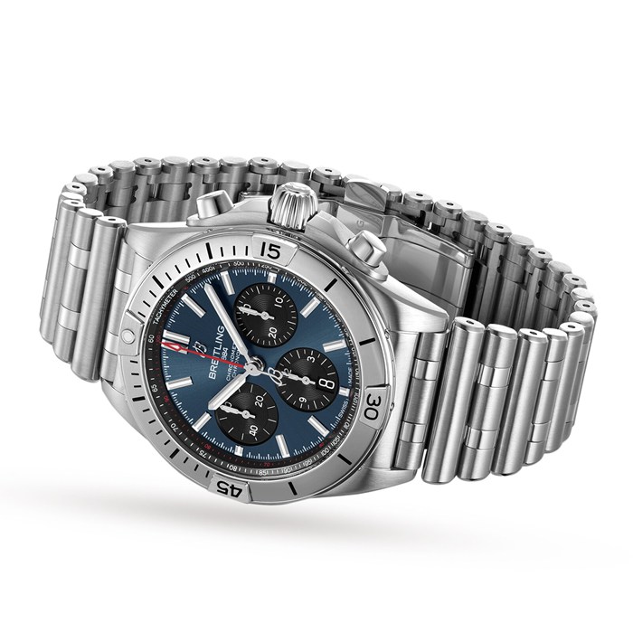 Breitling Chronomat B01 42 Orologio in acciaio inossidabile blu AB0134101C1A1 - immagine 3