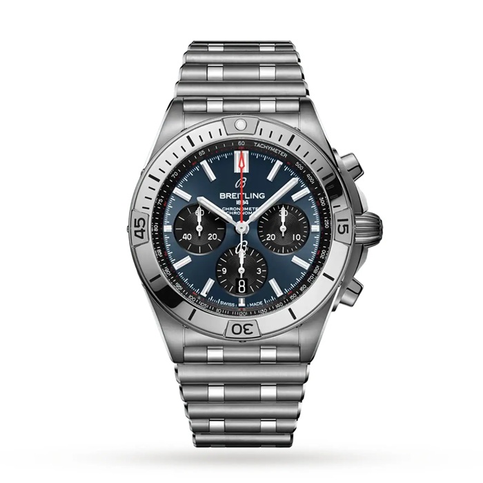 Breitling Chronomat B01 42 Orologio in acciaio inossidabile blu AB0134101C1A1