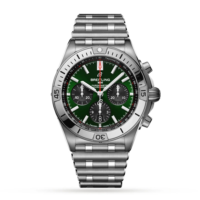 Breitling Chronomat B01 42 Orologio in acciaio inossidabile verde AB0134101L1A1