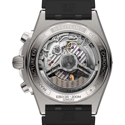 Breitling Chronomat B01 42mm Orologio da uomo in gomma grigia EB0134101M1S1 - immagine 2