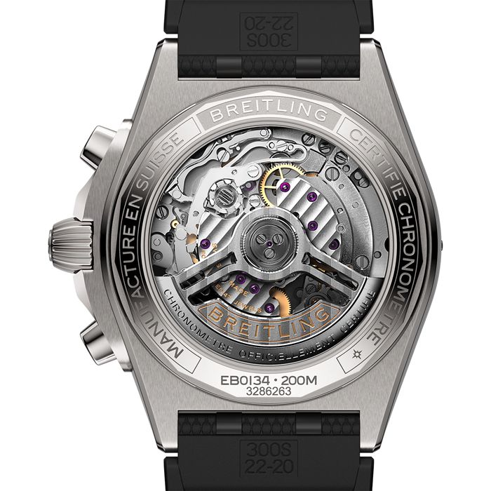 Breitling Chronomat B01 42mm Orologio da uomo in gomma grigia EB0134101M1S1 - immagine 2