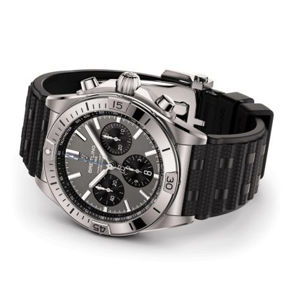 Breitling Chronomat B01 42mm Orologio da uomo in gomma grigia EB0134101M1S1 - immagine 4