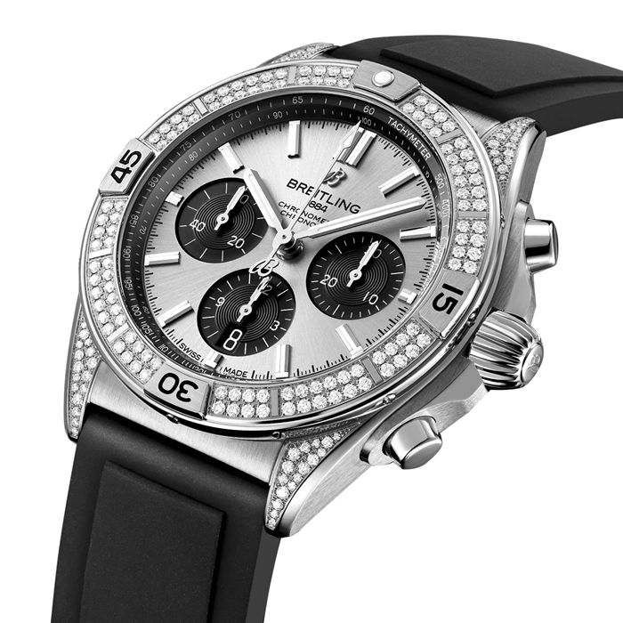 Breitling Chronomat B01 42mm Uomo Orologio Argento AB0134721G1S1 - immagine 2