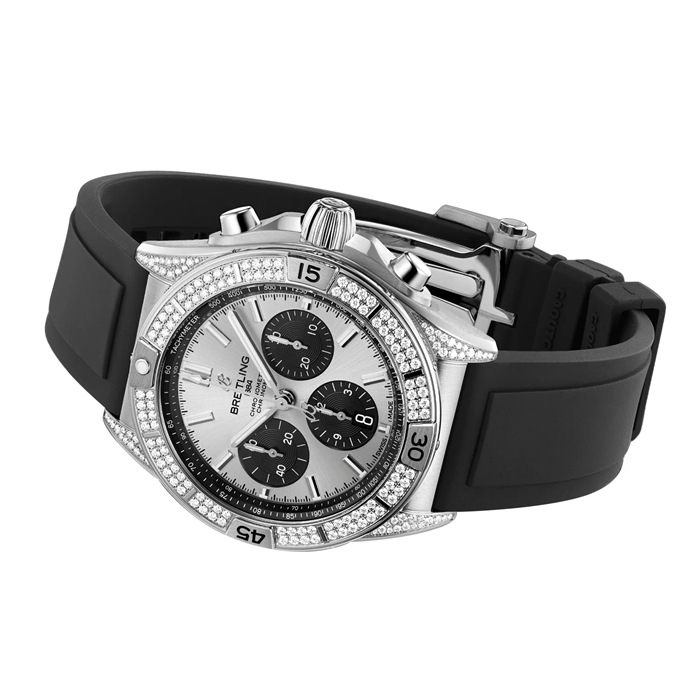 Breitling Chronomat B01 42mm Uomo Orologio Argento AB0134721G1S1 - immagine 3