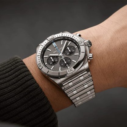 Breitling Chronomat B01 42mm Uomo Orologio Grigio Titanio EB0134101M1E1 - immagine 5